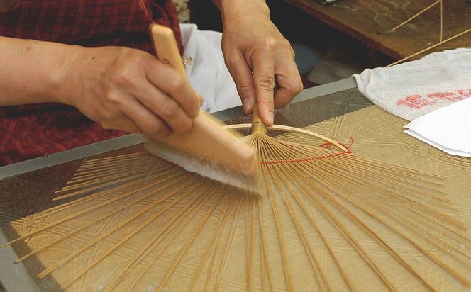 四日市認定地場特産品【泗水十貨店（しすいじっかてん）】香るうちわ　緑茶の香り