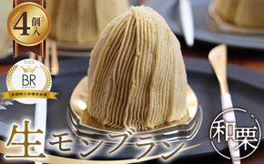 生モンブラン和栗　４個入　1箱　約520g グルテンフリー [No.485]