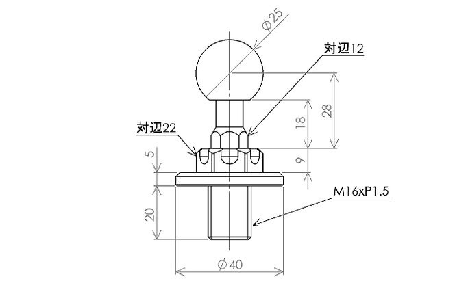 マルチマウントアームセットφ25-φ23　kawasaki（カワサキ）Ninja250，Ninja250R用 NAVI-MSS-K-M16B25B23 雑貨 日用品