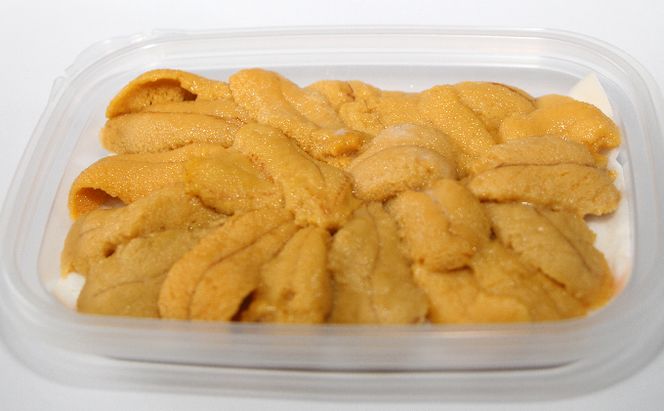 北海道 礼文島産 ミョウバン不使用 冷凍 生うに キタムラサキウニ 80g×2個［野崎水産］【 うに ウニ 雲丹 生うに 冷凍うに ムラサキウニ 海鮮 うに丼 濃厚 甘み 】