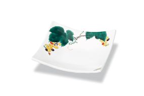 角皿　ぶどう　晄窯