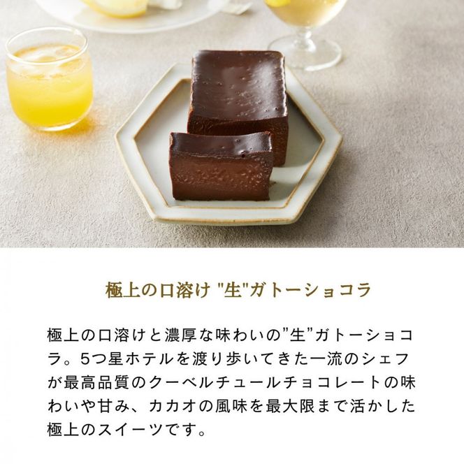 極上の口溶け。幸せの生ガトーショコラ 200g 【 濃厚  極上スイーツ グルテンフリー チョコ ショコラテリーヌ 高品質クーベルチュールチョコレート使用 一流シェフ 神奈川県 小田原市 】 142069_DW018