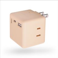 CIO 充電器 電源タップ コンセント マルチタップ 急速充電 USB-C×2 USB-A×1 Mate Tap001 シェルピンク｜小型 軽量 おしゃれ 便利 [2687]