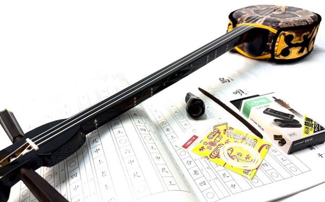 池武当新垣三線店 人工皮三線初心者セット 三線 さんしん 初心者 セット 沖縄 沖縄市 / コザ工芸館ふんどぅ[BCAU014]