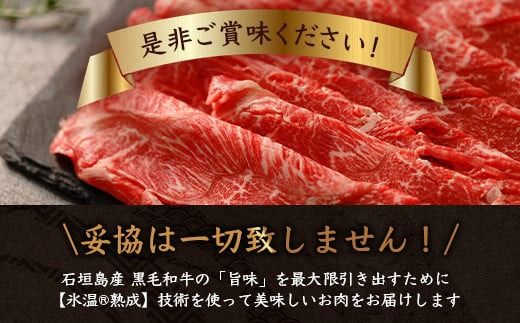 【氷温®熟成】石垣島産 黒毛和牛 ウデスライス 500g×2【合計1kg】お肉 肉 牛肉 冷凍 すきやき すき焼き 牛丼 和牛 しゃぶしゃぶ 赤身 八重山食肉センター うで ウデ YC-1