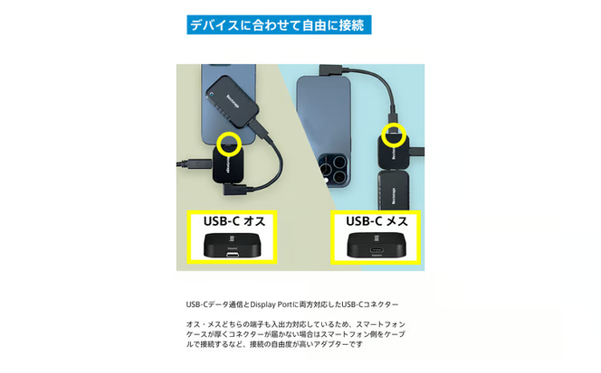 映像出力やデータ転送と同時に給電可能なマルチアダプター NX-PDPA1｜PDPアダプター?