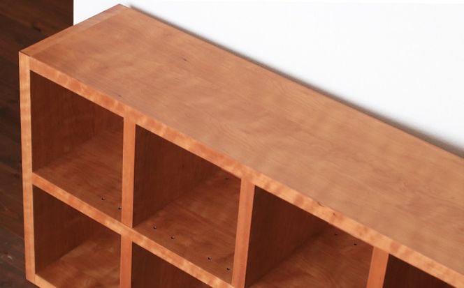 オープンラック 木製 ブラックチェリー材 幅76 奥行38 高さ148 収納 木製 棚 無垢材 ラック 見せる収納 棚 秋山木工 秋山木工株式会社 家具 インテリア シンプル おしゃれ 国産 静岡県 藤枝市