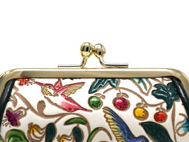 【文庫屋大関】印鑑ケース　ハチドリの憂鬱　【皮革工芸品】 ファッション小物 民芸品 