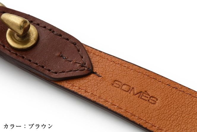SOMES キーホルダー WF-28 キャメル [ソメスサドル 北海道 砂川市 12260678-c] ソメス メンズ レディース 牛革 革 革製品 レザー 国産 日本製 ブランド somes saddle