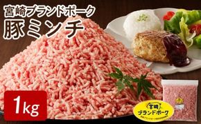 【宮崎ブランドポーク】豚ミンチ1kg N061-YA0452