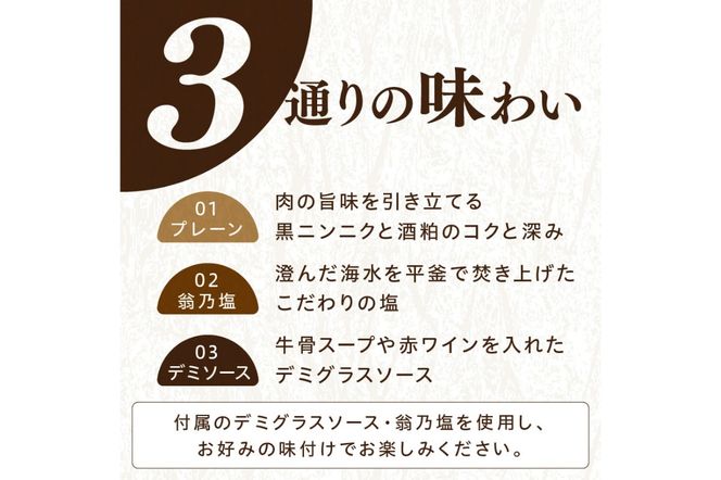 【年末（12月27日～30日）配送】塩で食べるやわらかハンバーグ（デミグラスソース付） NH00042_12e