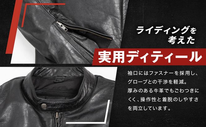 【デグナー】インナーが着脱できるレザージャケット[25WJ-1] ブラック Mサイズ｜京都 バイクギア 人気ブランド ジャケット バイク［ 牛革シングルライダース着脱式インナー中綿入りインナープロテクター 防風 保温性 ツーリング ライダー バイカー アウトドア おしゃれ かっこいい 人気 おすすめ 送料無料 ふるさと納税 ］ 261009_A-JR196VC01