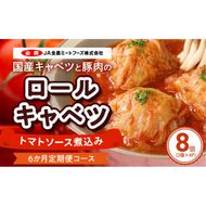 <6ヶ月定期便>国産キャベツと豚肉のロールキャベツ（4P入り）［022J16-T］