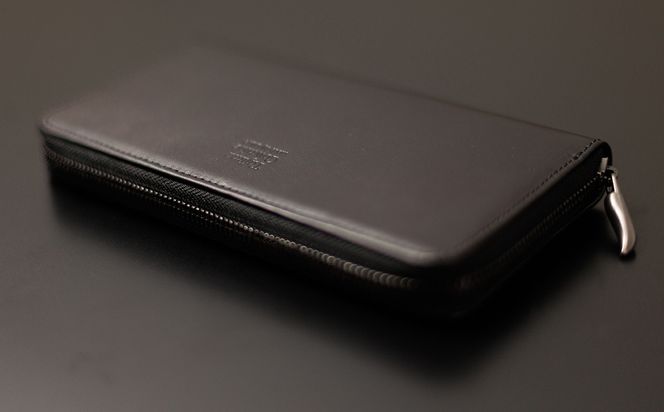 Tajima Cowhide ラウンドウォレット / 革財布 ブラック メンズ レディース 軽量 約210g サイフ さいふ 財布 黒 日本製 豊岡製 循環型ブランド タジマ カウハイド DLP
