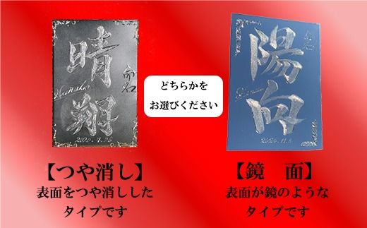 【誕生祝い】お子さまの命名書プレート（１枚）