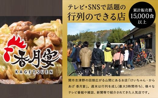 G10-18 メディア掲載多数！【調理済み・冷凍】香月宴の鶏ちゃん・からあげセット 計810g ～唐揚げ けいちゃん 地元の人気店 行列店 鶏肉 肉加工品 メディア出演多数 B級グルメ～【配送不可地域：離島・一部山間部等】