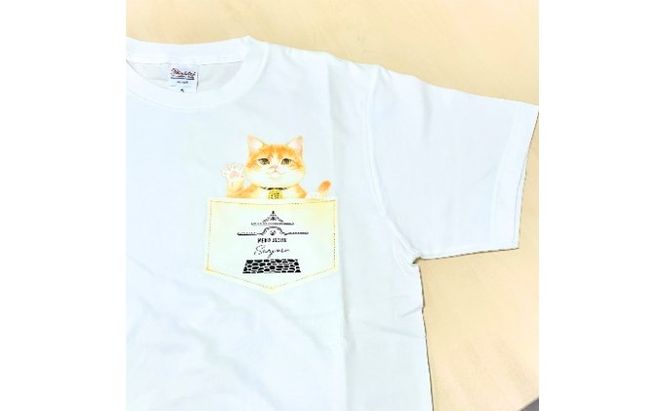 猫城主 さんじゅーろTシャツ（ホワイト） ファッション 猫グッズ 猫T コットン100％ 猫柄 猫好き 普段使い お出かけ 