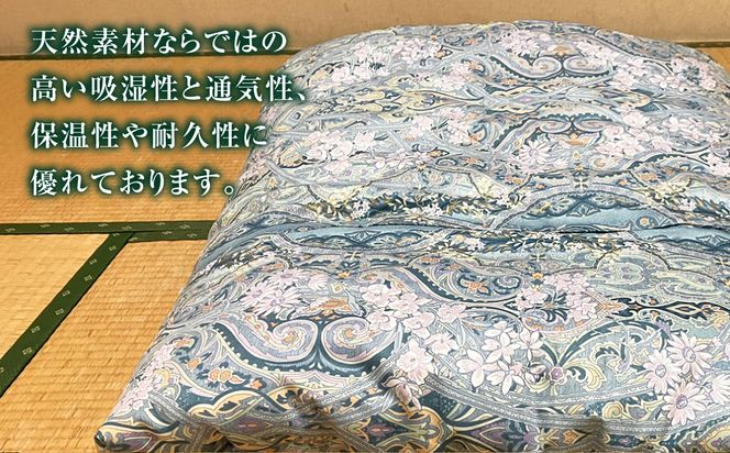 【柄と色が選べる】【手づくり】純綿 掛けふとんロングサイズ 約3.3kg入 150×210cm | 寝具 掛け布団 和掛けふとん ふとん 布団 手作り