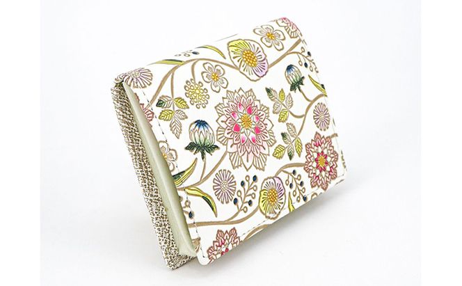 【文庫屋大関】箱まち小銭入れ　ダリア＜ベリーピンク＞【皮革工芸品】 ファッション小物 財布 民芸品 