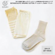 048ボタニカルダイアームカバー/ソリッド(Sサイズ)-レモン/ライトベージュ///靴下 くつした ソックス くつ下 足元 レディース 婦人 メンズ 紳士 おしゃれ シンプル カジュアル 肌触り ふっくら 日本製 奈良県 広陵町