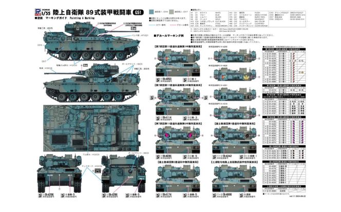 【G51】 1/35 陸上自衛隊 89式装甲戦闘車 【kw0168-0025】