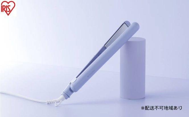 ストレートアイロン HIR-MS102-V ラベンダー ヘアアイロン ストレート 軽量 ストレートアイロン コンパクト 海外対応 セラミックコーティング ヘアーアイロン 5段階温度調節 スリム ヘアケア プレゼント ギフト MiCORA ミコラ アイリスオーヤマ