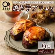 3515(焼き芋・スイーツ専門店)の焼き芋ブリュレ(計6個) お菓子 スイーツ デザート 芋 さつまいいも 紅はるか 手軽 小分け 【合同会社グッドフィールド】a-16-58-z