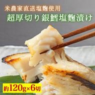 超厚切り銀鱈塩麹漬 6切入 ※北海道・沖縄・離島への配送不可