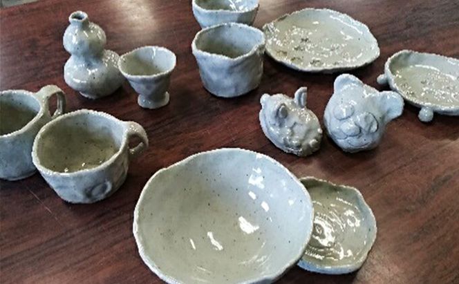 寒風陶芸会館・陶芸体験チケット・2名分／完成作品配送料込