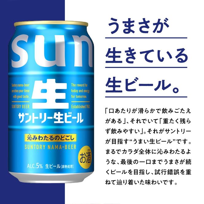 サントリー 生ビール トリプル生 350ml×24本 群馬県 千代田町 ※沖縄・離島地域へのお届け不可