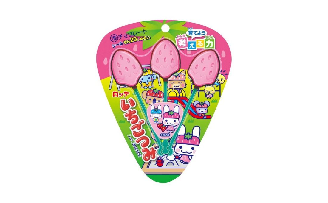 ロッテ「いちごつみ3本」3本×20個 [LOTTE チョコレート チョコ いちご 苺 おやつ お菓子 三重県 四日市市 四日市 四日市市ふるさと納税]