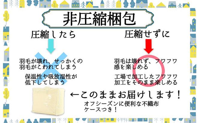 羽毛布団シングル(北欧柄)掛け布団日本製ダウン90%1.2kg立体キルト 寝具 