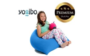 Yogibo Pyramid Premium（ヨギボー ピラミッド プレミアム）＜アクアブルー＞【ビーズクッション ビーズ 座椅子 椅子 クッション ビーズソファー ビーズソファ 新生活 プレゼント インテリア 家具 ベッド ゲーム】-[G777-22]