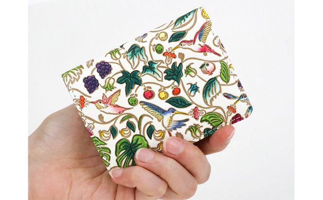 【文庫屋大関】箱まち小銭入れ　ハチドリの憂鬱　【皮革工芸品】 ファッション小物 財布 民芸品 