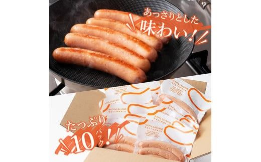 あじ豚ソーセージセット 【 肉 豚 豚肉 あじ豚 ソーセージ 粗挽きソーセージ 宮崎県産 川南町産 】[D00230]