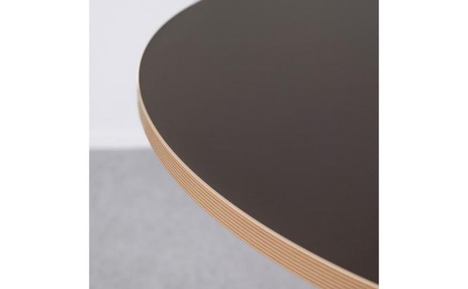 ＆FREL AXカフェテーブル 天板 ダークモカブラウン 直径80cm x 高さ72cm 選べる脚色 全3色　国産家具 組立簡単 家具 机 テーブル インテリア ※離島への配送不可