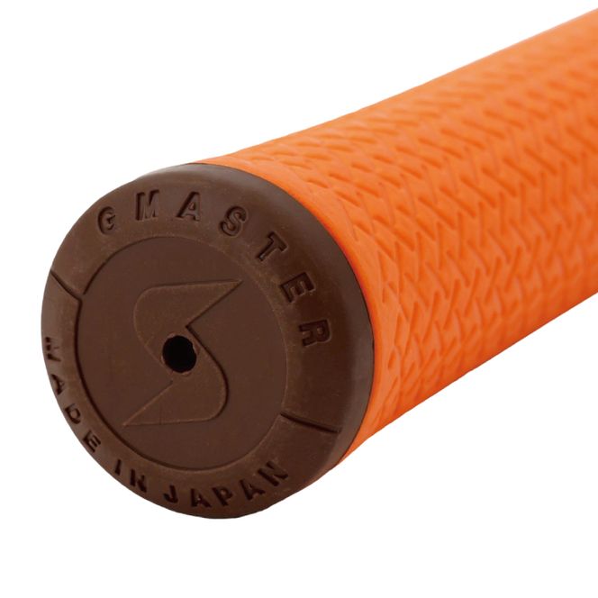 【10本セット】GMASTER GOLFGRIP(スタンダード　49g±1　バックライン無)　オレンジ×チョコレート｜茨城県 北茨城市 ふるさと納税 ゴルフ ゴルフグリップ（CW008）