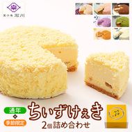 ケーキ チーズケーキ ちいずけぇき 2個 詰め合わせ 菓子庵石川 ｜ ケーキ 洋菓子 甘い チーズケーキ ちーず ふんわり お菓子 冷凍 なめらか しっとり コク【019-28】