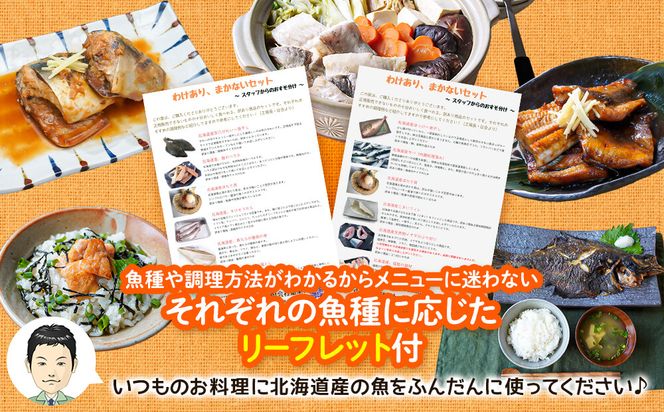 【2026年8月下旬発送】訳あり 北海道のおさかな屋さんの まかないセット 最大約4kg 魚 魚介 訳あり