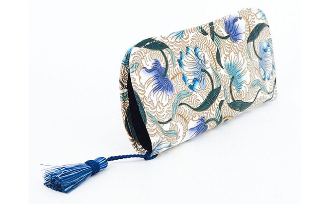 【文庫屋大関】メガネケース　ノースガーデン＜ターコイズ＞【皮革工芸品】 ファッション小物 民芸品 