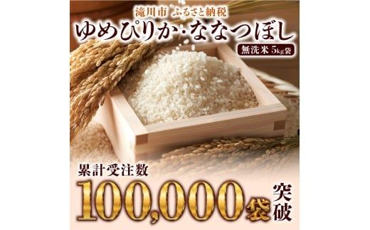 【寄附額改定】《令和8年産先行予約》【12ヵ月定期】滝川産ななつぼし無洗米 10kg 定期便 新米 特A 北海道 お米マイスター ブランド米 皇室 白米 精米 米 こめ コメ お米 単一米 ご飯 ごはん 生活応援 送料無料 北海道産 道産 おすすめ 人気 限定 贈答