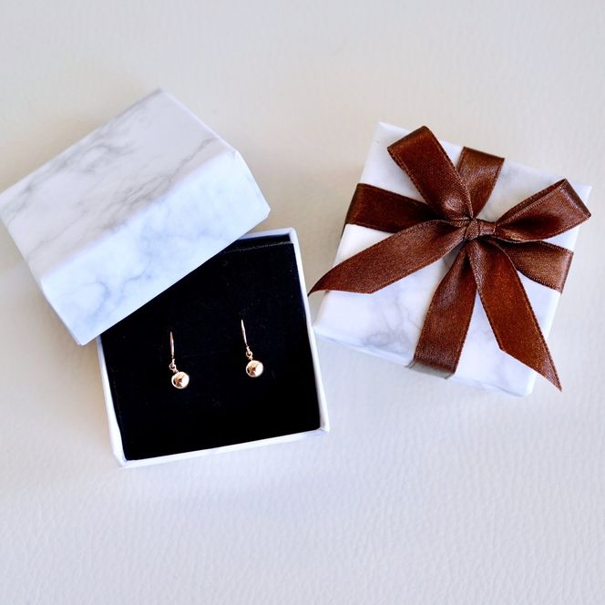 K18PG(18金) ローズゴールド 地金 ボール ピアス フックタイプ シンプル 保証書付 KO-0068 242-029-c