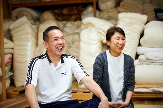 天然繊維近江手引き真綿　肌掛ふとん　500g （カバー付「ピンク」）　HT00057