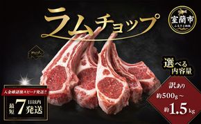 カネカン竹内 訳ありラムチョップ 選べる味付け 下味付き / たれ味 選べる内容量 約500g / 約700 / 約1kg / 約1.5kg