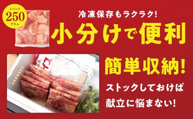 mrz0446 【小分け】国産鶏もも肉 2.5kg（250g×10P） 【カット済み 氷温熟成×極味付け 簡単調理 訳あり サイズ不揃い 鶏肉 とり スピード発送 】