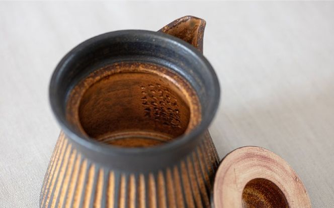 鉄紬 宝瓶急須 1個 糸島市 / 醇窯 急須 やきもの ポット[AOE008] 醇窯 高須健太郎 陶器 うつわ 器 やきもの 食器 急須