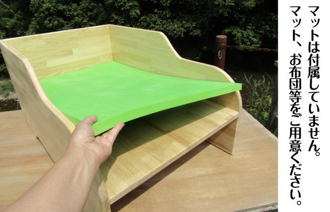 099H3474 手作り木製 オムツ交換台