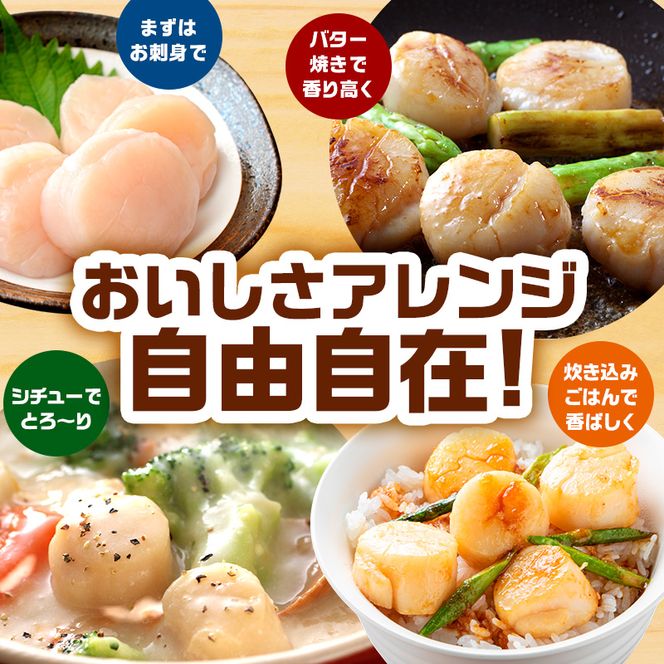 【最短当日発送】北海道オホーツク 湧別沖 ほたて 玉冷小分け パック  1.2kg（300g×4P）【 ホタテ 帆立 ほたて スタンドパック 海鮮 刺身 貝 貝柱 魚介 魚介類 冷凍 北海道 湧別町 】