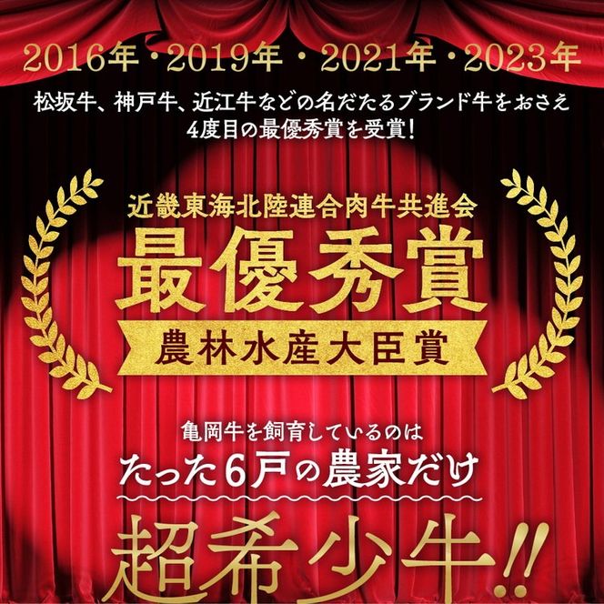 【全6回定期便】亀岡牛 定期便 亀岡牛専門店が厳選 お楽しみ 食べ比べ セット ≪冷凍 焼肉 すき焼き サーロイン ステーキ ローストビーフ 赤身 もも 肉 牛肉 国産牛 黒毛和牛 肉定期便 京都 丹波 BBQ 人気 おすすめ≫ ※離島への配送不可
