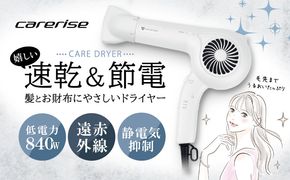 ドライヤー ケアライズ ヘアドライヤー ホワイト 【 TF-1208 】 速乾 節電 美容 家電 ダメージ 軽減 温風 冷風 髪 ヘアケア 頭皮ケア 遠赤外線 ケアライズイオン プロ仕様 静岡県 藤枝市